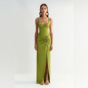 WearHause Klarina green maxi dress